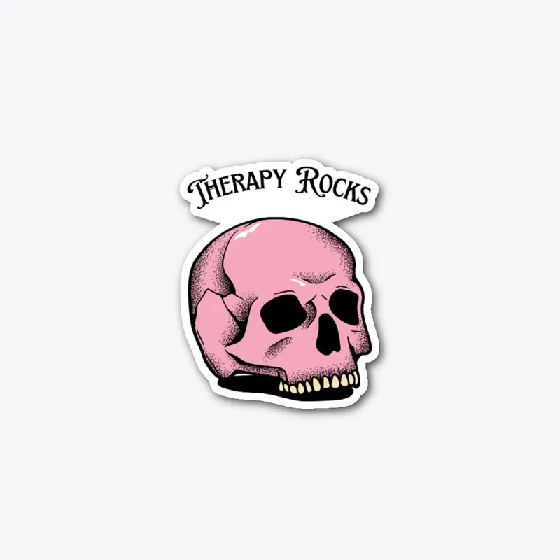 Pink Skull Sticker